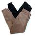 J. Crew Pants & Jumpsuits | 2 Pair J Crew Corduroy Zipper Ankle Pants Black & Light Brown 24 | Color: Black/Brown | Size: 24