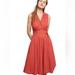 Anthropologie Dresses | Anthropologie Elm Collared Coral Eyelet Dress Size Us 8 | Color: Orange/Pink | Size: 8