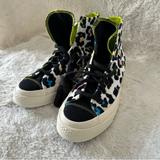 Converse Shoes | Converse Chuck Taylor All Star 70 Hi Leopard Print Women’s Sneakers Size 8.5 | Color: Black/Green | Size: 8.5