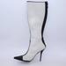 Michael Kors Shoes | Michael Kors Abigail White/Black Leather Boot Size 41 One Boot Only Not A Pair | Color: White | Size: 41