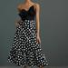 Anthropologie Dresses | Anthropologie - Hutch Bow-Tie Polka Dot Dress | Color: Black/White | Size: 2