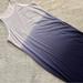 Athleta Dresses | Athleta Sunkissed Striped Midi Athletic Dress Indigo Blue White Ombre Large Sz L | Color: Blue/White | Size: L