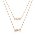 Kate Spade Jewelry | Kate Spade Rose Gold Spell It Out More Love Double Pendant Necklace | Color: Gold/Pink | Size: Os