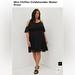 Torrid Dresses | Cold Shoulder Chiffon Mini Dress | Color: Black | Size: 18