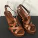 Burberry Shoes | Burberry Women Wedges Platform Sandals Size 38 | Color: Brown | Size: 38eu