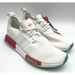 Adidas Shoes | New Adidas Originals Nmd_r1 Women's Athletic Sneaker White/Green Us Size 9.5 Nib | Color: White | Size: 9.5