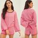 Anthropologie Sweaters | Anthropologie Dolan Left Coast Sierra Knit Lounge Top Sweater Xl | Color: Pink | Size: Xl