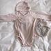 Burberry Matching Sets | Burberry Baby Set With Onesie, Hat, And Bib | Color: Pink | Size: 9mb