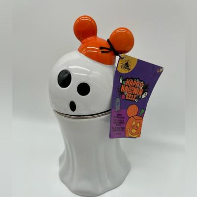 Disney Accents | Disney Park Halloween Ghost Candle Mickey Boo To You, Not So Scary Party | Color: Orange/White | Size: Os