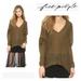 Free People Sweaters | Free People Sadie Dolman Sleeve Oversized Sweater Tunic Pullover In Olive Sz M | Color: Brown/Green | Size: M