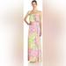 Lilly Pulitzer Dresses | Lilly Pulitzer Marlisa All Nighter Print Maxi Dress Size M With Flaw | Color: Green/Pink | Size: M