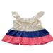 Lilly Pulitzer Tops | Lilly Pulitzer Emie Ruffle Top Women's 16 Sleeveless Tiered White Blue Pink New | Color: Blue/Pink/Red/White | Size: 16