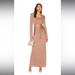 Free People Dresses | Free People X Revolve One And Only Cutout Maxi Dress In Color Bunny | Color: Brown/Tan | Size: M