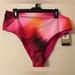 Nike Swim | New Nwt Nike Women's Aurora Reversible High Waist Bikini Bottom Size Xl Pink | Color: Orange/Pink | Size: Xl