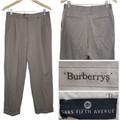 Burberry Pants | Burberry Dress Pants (32x27.5) Gray Wool Trousers Pleated Cuffed Men's Vintage | Color: Gray | Size: 32