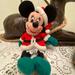 Disney Toys | Disney Minnie Holiday Plush Beanie Baby. | Color: Green/Red | Size: Osg