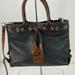 Dooney & Bourke Bags | Dooney & Bourke Designer Black Pebbled Leather Drawstring Satchel Handbag Purse | Color: Black/Brown | Size: Os