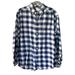 J. Crew Tops | J. Crew Navy Blue White Plaid Flannel Size Medium | Color: Blue/White | Size: M