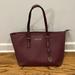 Michael Kors Bags | Michael Kors Wine Large Tote With Gold Details | Color: Purple/Red | Size: Os