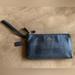 Coach Bags | Authentic Coach Iridescent Blue Pebble Leather Wristlet Clutch Handbag Bag Purse | Color: Blue | Size: Os