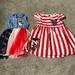 Disney Dresses | Disney Minnie Mouse Dress Bundle | Color: Blue/Red | Size: 18-24mb