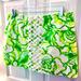 Lilly Pulitzer Skirts | Lilly Pulitzer Rose Green/White Heartbreaker Floral Print Mini Skirt- Size 10 | Color: Green/White | Size: 10