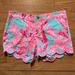 Lilly Pulitzer Shorts | Lilly Pulitzer Shorts Size: 2 | Color: Green/Pink | Size: 2