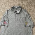 Under Armour Shirts | Euc Under Armour Boomer Esiason Foundation Gray Polo Size Xl | Color: Black/Gray | Size: Xl