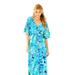 Lilly Pulitzer Dresses | Lilly Pulitzer Parigi Maxi Dress Women's Dress Bright Navy Armadilly Dally (S) | Color: Blue/Green | Size: S