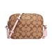 Coach Bags | Coach Signature Mini Camera Bag Khaki Blossom Pink | Color: Pink/Tan | Size: Os