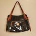 Dooney & Bourke Bags | Dooney & Bourke Black Patent Leather Nina Hobo Tote | Color: Black/Brown | Size: Os