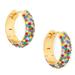 Kate Spade Jewelry | Kate Spade Candy Drops Huggies Hoop Earrings | Color: Gold/Purple | Size: Os