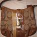 Coach Bags | Coach Ivory Leather Shoulder Bag Size Medium | Color: Brown/Tan | Size: 10" In. High/16" Wide