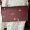 Coach Bags | Coach Nwot Burgundy, Holiday Bells Crossbody Bag Clutch Collectible | Color: Gold/Red | Size: Os