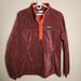 Columbia Tops | Columbia Benton Springs Half Snap Pullover, Malbec/Bold Orange, Women's Large | Color: Red | Size: L