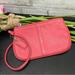 Coach Bags | Coach F-42389 Reddish Pink Pebbled Leather Small Wristlet | Color: Pink/Red | Size: Os