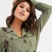 Free People Dresses | Free People Olive Heat Utility Button Dress Size S | Color: Green | Size: S