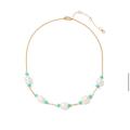 Kate Spade Jewelry | Bnwt Kate Spade Pearl And Turquoise Bead Station Chain Station Necklace | Color: Blue/White | Size: Os