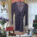 American Eagle Outfitters Dresses | American Eagle Outfitters Long Sleeve Summer Dress Size L | Color: Blue/Pink | Size: L