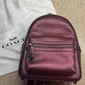 Coach Bags | Coach Mini Backpack, Metallic Pink | Color: Pink/Red | Size: Os
