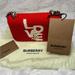 Burberry Bags | Burberry Nwt Love Mini Lola Crossbody Cotton Terry Cloth Shoulder Bag | Color: Red/White | Size: 7x4.25x2.25 Inches