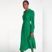 Zara Dresses | Green Zara Dress. New With Tags, Never Worn, Smoke Free Home!! | Color: Green | Size: L