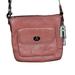 Coach Bags | Coach Swingpack Crossbody Leather Bag. Euc. Gold Satin Interior. Coral Exterior | Color: Orange/Pink | Size: Os