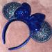 Disney Accessories | Disney Parks Minnie Mouse Ears 2020 Royal Blue Sequins | Color: Blue | Size: Os