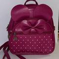 Disney Bags | Disney Girls Bowknot Polka Dot Cute Mini Backpack Small Daypacks Convertible | Color: Pink | Size: Os