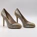 Michael Kors Shoes | Michael Kors Women Sinclair Silver Gold Metallic Cap Toe Heel Stiletto Pump Sz 9 | Color: Gold/Silver | Size: 9