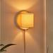 Urban Outfitters Wall Decor | 1x White Cream Plug-In Bohemian Boho Wall Sconce Light | Color: Cream/White | Size: Os