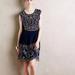 Anthropologie Dresses | Anthropologie Putomayo Shift Dress Eyelet Beaded Navy New Xs | Color: Blue | Size: Xs