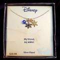 Disney Jewelry | Disney Frozen Silver Plated Necklace, Snowflake My Friend, My Sister Necklace | Color: Red/Silver | Size: Os