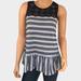 Free People Tops | Free People Molly's Retro Striped Peplum Top - Navy Heather | Color: Blue/Gray | Size: S